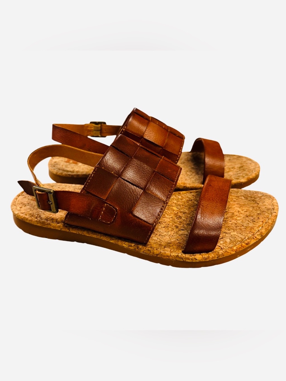 KORKS Cork Footbed Tan/Brown Sandals Size 7M